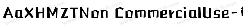 AaXHMZTNon CommercialUse字体转换